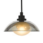 Cayda - Satin Black and Smoked Glass 3 Light Cluster Light