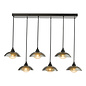 Cayda - Satin Black and Smoked Glass Bar Pendant Light