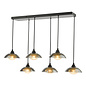 Cayda - Satin Black and Smoked Glass Bar Pendant Light