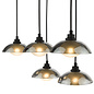 Cayda - Satin Black and Smoked Glass Bar Pendant Light