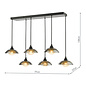 Cayda - Satin Black and Smoked Glass Bar Pendant Light