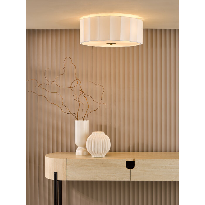 Drift - Scalloped Minimalist Flush Ceiling Light