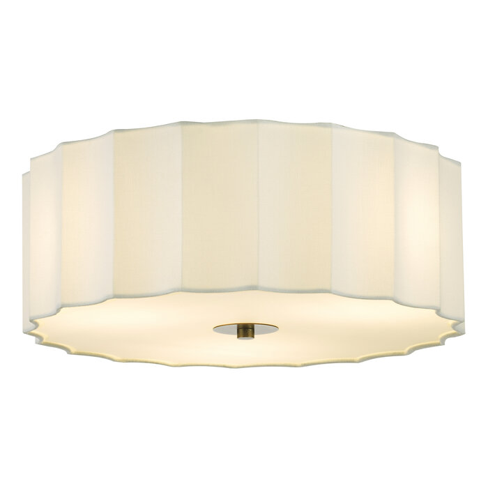 Drift - Scalloped Minimalist Flush Ceiling Light