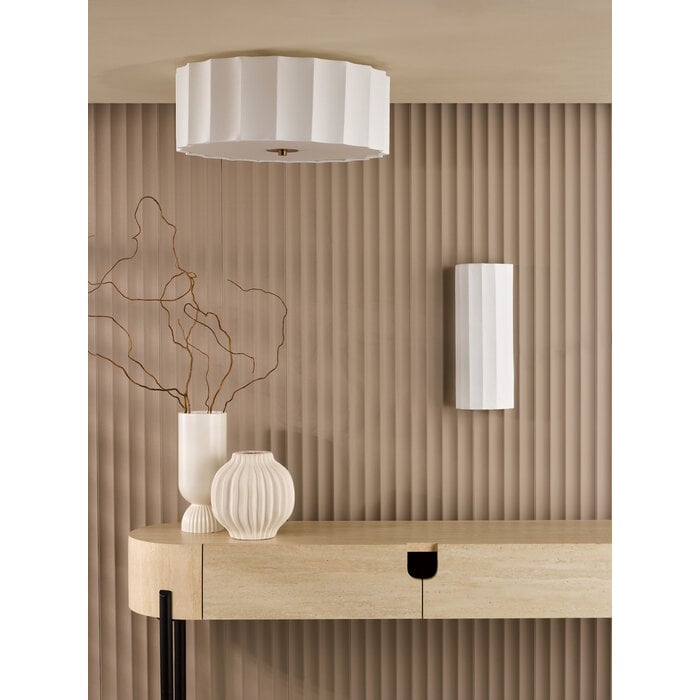Drift - Scalloped Minimalist Flush Ceiling Light