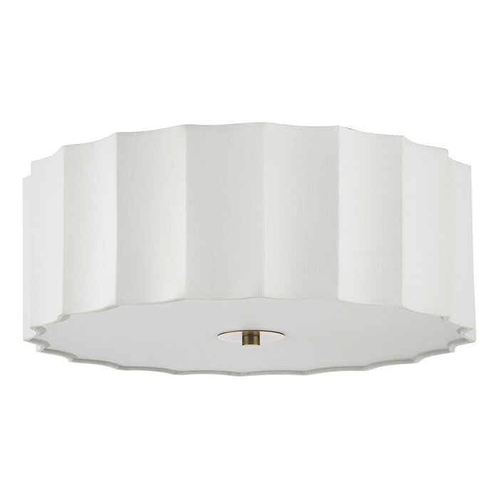 Drift - Scalloped Minimalist Flush Ceiling Light