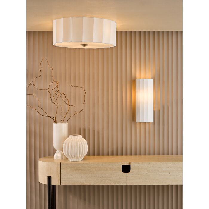 Drift - Scalloped Minimalist Flush Ceiling Light