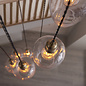 Una - Staircase Light - 7 Light Cascading Pendant - Antique Brass