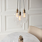 Una - 3 Light Cluster Light - Dining Room & Staircase Chandelier - Antique Brass