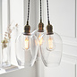 Una - 3 Light Cluster Light - Dining Room & Staircase Chandelier - Antique Brass