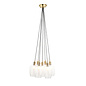 Una - 7 Light Cluster Light - Dining Room & Staircase Chandelier - Antique Brass