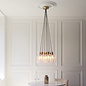Una - 7 Light Cluster Light - Dining Room & Staircase Chandelier - Antique Brass