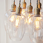 Una - 7 Light Cluster Light - Dining Room & Staircase Chandelier - Antique Brass