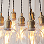 Una - 7 Light Cluster Light - Dining Room & Staircase Chandelier - Antique Brass