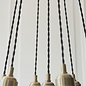 Una - 7 Light Cluster Light - Dining Room & Staircase Chandelier - Antique Brass