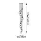 Una - Staircase Chandelier - 13 Light Cascading Pendant - Polished Nickel