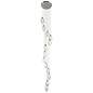 Una - Staircase Chandelier - 13 Light Cascading Pendant - Polished Nickel