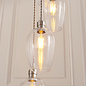 Una - Staircase Chandelier - 13 Light Cascading Pendant - Polished Nickel