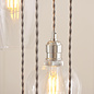Una - Staircase Chandelier - 13 Light Cascading Pendant - Polished Nickel