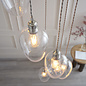 Una - Staircase Chandelier - 7 Light Cascading Pendant - Polished Nickel