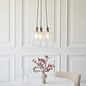 Una - 3 Light Cluster Light - Dining Room & Staircase Chandelier - Polished Nickel
