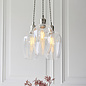 Una - 3 Light Cluster Light - Dining Room & Staircase Chandelier - Polished Nickel