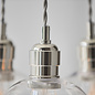 Una - 3 Light Cluster Light - Dining Room & Staircase Chandelier - Polished Nickel