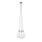 Una - 3 Light Cluster Light - Dining Room & Staircase Chandelier - Polished Nickel