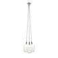 Una - 3 Light Cluster Light - Dining Room & Staircase Chandelier - Polished Nickel