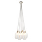 Una - 7 Light Cluster Light - Dining Room & Staircase Chandelier - Polished Nickel