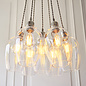 Una - 7 Light Cluster Light - Dining Room & Staircase Chandelier - Polished Nickel