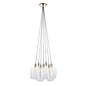 Una - 7 Light Cluster Light - Dining Room & Staircase Chandelier - Polished Nickel
