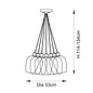 Una - 7 Light Cluster Light - Dining Room & Staircase Chandelier - Polished Nickel