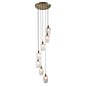 Bettina - 7 Light Cascading Staircase Pendant Chandelier- Antique Brass