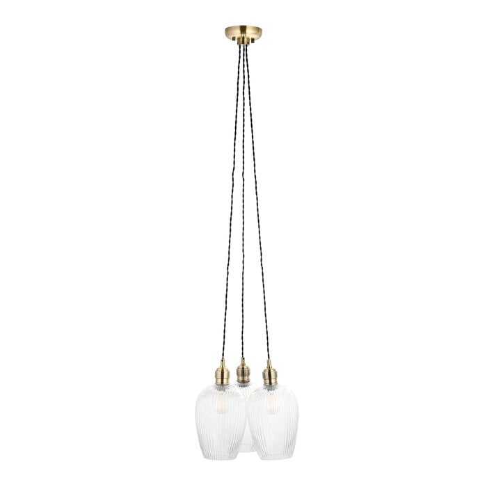Bettina - 3 Light Cluster Light Pendant - Antique Brass
