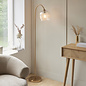 Ferna - Ribbed Glass Brass Floor Lamp
