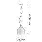 Ferna - Ribbed Glass Pendant Light - Aged Brass