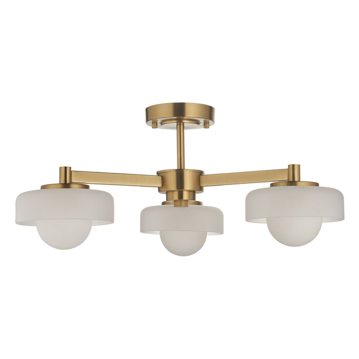 Caldera - Mid Century Modern Semi Flush Ceiling Light