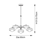 Caldera - Large Mid Century Modern Semi Flush Ceiling Light