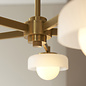 Caldera - Large Mid Century Modern Semi Flush Ceiling Light