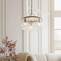 Liora - Vintage Venetian Style Glass Chandelier - 3 Light - Small