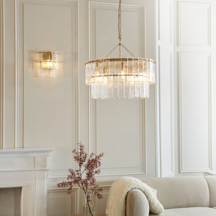 Liora - Vintage Venetian Style Glass Wall Light