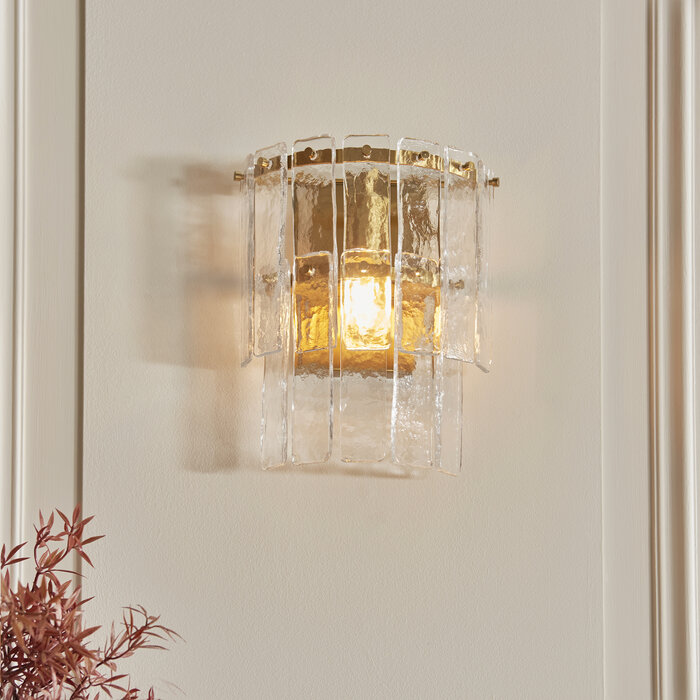 Liora - Vintage Venetian Style Glass Wall Light