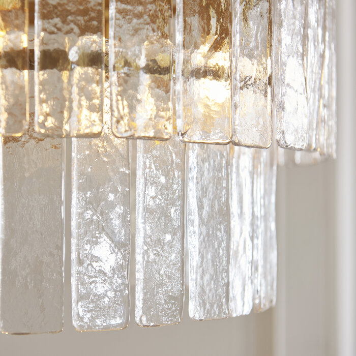 Liora - Vintage Venetian Style Glass Chandelier - 5 Light - Large