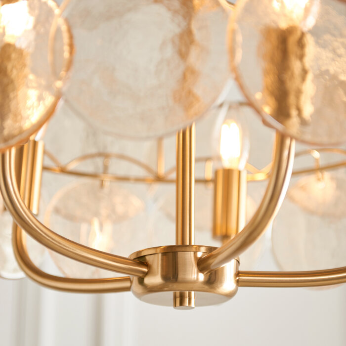 Tavira - Champagne Glass Modern Chandelier - 5 Light - Large