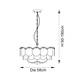 Tavira - Champagne Glass Modern Chandelier - 5 Light - Large