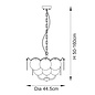 Tavira - Champagne Glass Modern Chandelier - 3 Light - Small