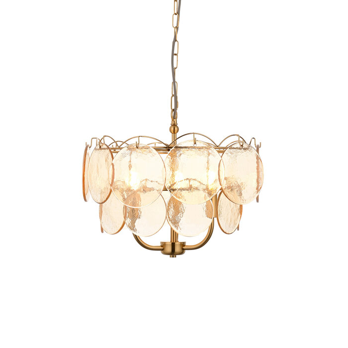 Tavira - Champagne Glass Modern Chandelier - 3 Light - Small