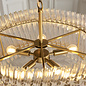 Nilo - Timeless Glass Chandelier -  Brushed Aged Brass - 5 Light
