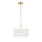 Nilo - Timeless Small Glass Chandelier -  Brushed Aged Brass - 3 Light