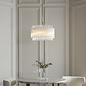 Nilo - Timeless Small Glass Chandelier -  Brushed Aged Brass - 3 Light